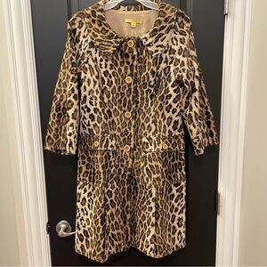 John Carlisle Faux Leopard Coat